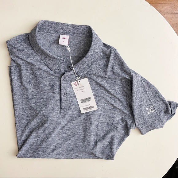 JDX Performance Golf Polo Heather Navy Men’s Medium New - Picture 1 of 9